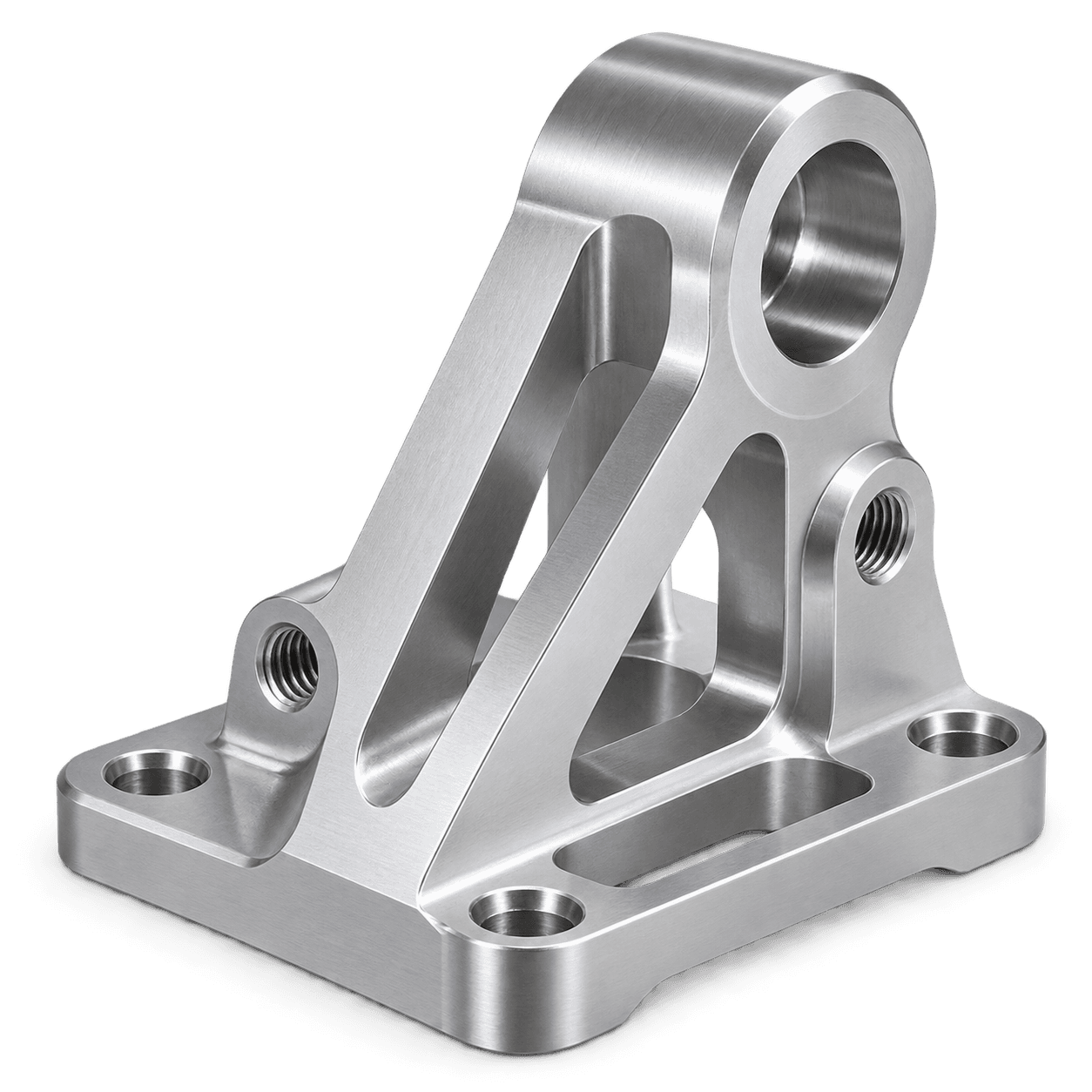 A machined aluminium bracket